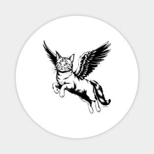 Flying Cat Magnet